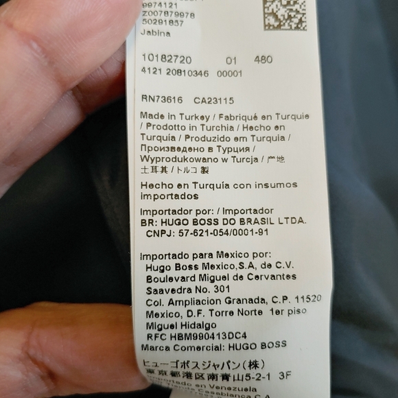 Boss Hugo Boss Women's Jabina Wool Blend Jacket Sz 10 Minimalist Classic Preppy - Picture 12 of 14